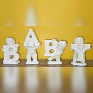 Snowbabies Dept 56 "And That Spells BABY" Figurines, NIB
